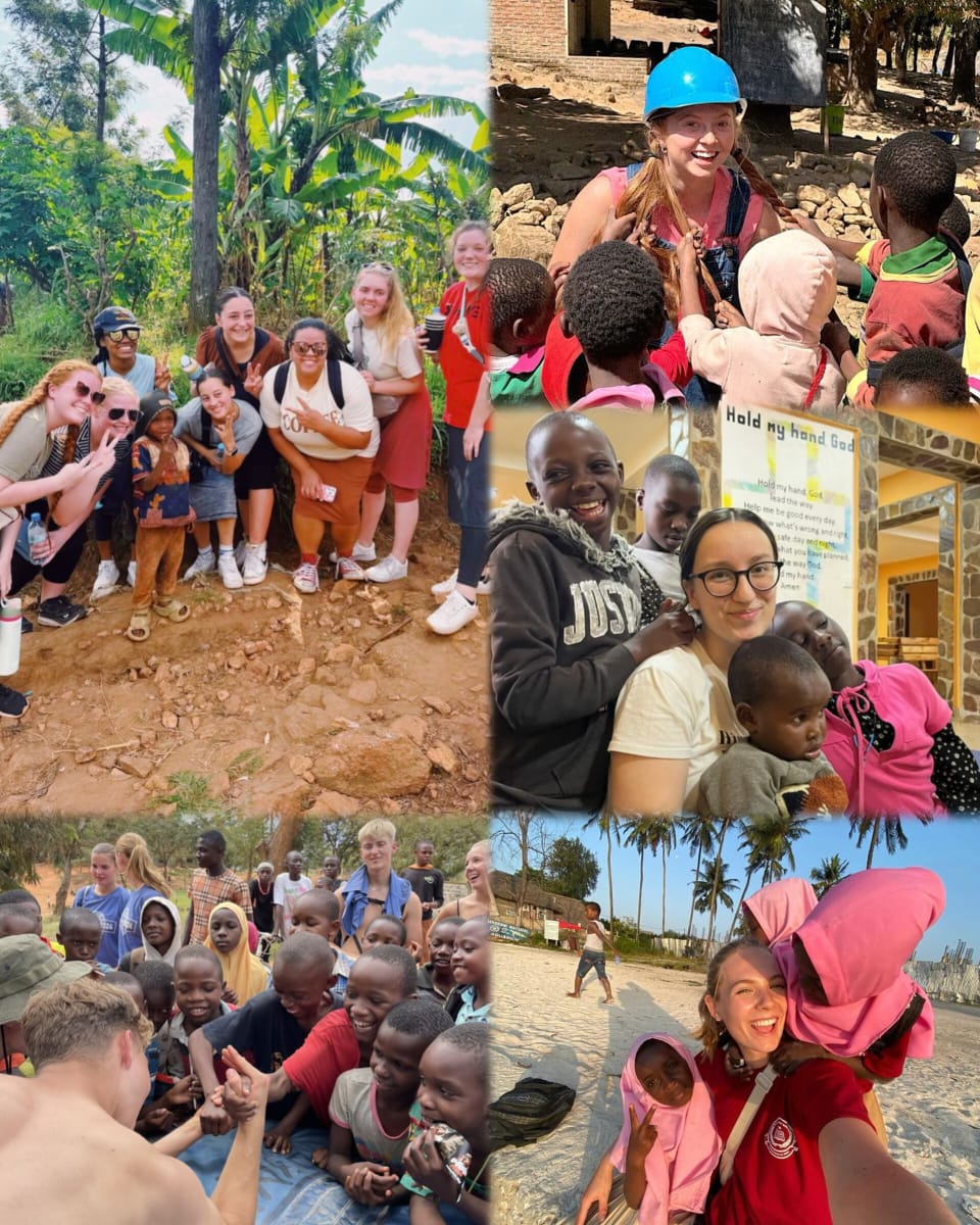 Children in classroom, supported by education programs for displaced families in Africa